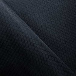 Ткань Оксфорд 300D PU Рип-Стоп СОТЫ, цвет Черный (на отрез)  в Братске