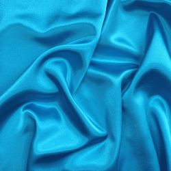 *Ткань Атлас-сатин, цвет Голубой (на отрез)  в Братске