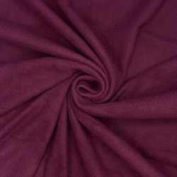 Ткань Флис Односторонний 130 гр/м2, цвет Бордовый (на отрез)  в Братске