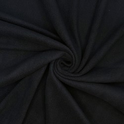 Ткань Флис Односторонний 130 гр/м2, цвет Черный (на отрез)  в Братске
