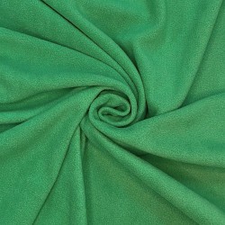 Ткань Флис Односторонний 130 гр/м2, цвет Зелёный (на отрез)  в Братске