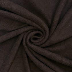Ткань Флис Односторонний 180 гр/м2, цвет Коричневый (на отрез)  в Братске