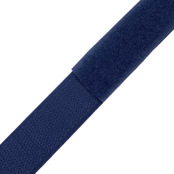 Контактная лента 25мм цвет Тёмно-Синий (Велькро-липучка), на отрез  в Братске