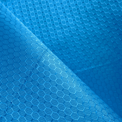Ткань Оксфорд 300D PU Рип-Стоп СОТЫ, цвет Голубой (на отрез)  в Братске