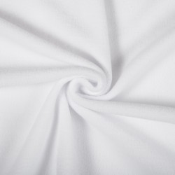 Ткань Флис Односторонний 180 гр/м2, цвет Белый (на отрез)  в Братске