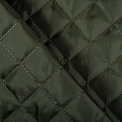 Стеганая подкладочная ткань с синтепоном (100гр/м2), цвет Хаки (на отрез)  в Братске