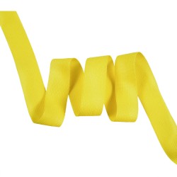 Окантовочная лента-бейка, цвет Жёлтый 22мм (на отрез)  в Братске