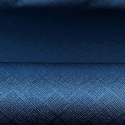 Ткань Блэкаут для штор светозатемняющая 100%  &quot;Орнамент Синий&quot; (на отрез)  в Братске